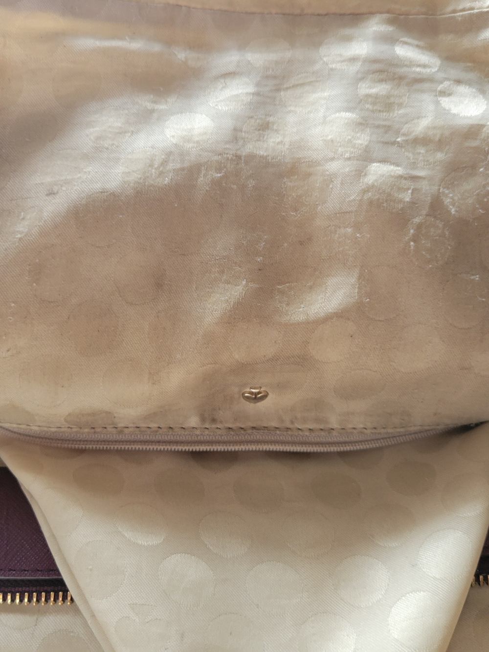 kate spade New York Plum Saffiano Leather Tote - Picture 13 of 16